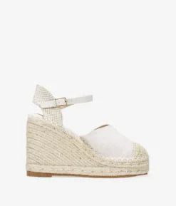 Bosanova Espadrilles | Sandales Compensées | Espadrilles beiges compensées en sparte