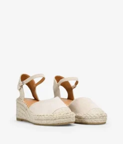 Bosanova Espadrilles | Sandales Compensées | Espadrilles beiges compensées en sparte