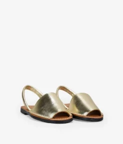 Bosanova Espadrilles | Sandales Plates | Espadrilles en cuir doré