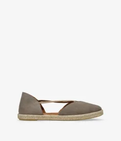 Bosanova Espadrilles | Chaussures En Cuir | Espadrilles en cuir taupe avec sparte