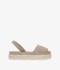 Bosanova Espadrilles | Sandales Spartiates | Espadrilles Stone en cuir avec herbe d'alfa