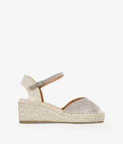 Bosanova Espadrilles | Sandales Compensées | Espadrilles taupe compensées en sparte