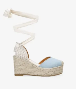 Bosanova Espadrilles | Sandales Compensées | Espadrilles texanes à lacets et cale en sparte