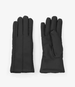 Femme Bosanova Gants | Gants en cuir végétalien noir