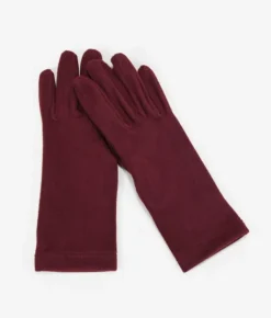 Femme Bosanova Gants | Gants en daim bordeaux