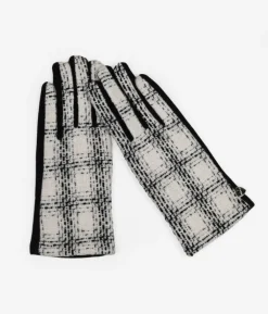 Femme Bosanova Gants | Gants en tweed blanc