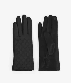 Femme Bosanova Gants | Gants noirs avec diamants rembourrés