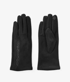 Femme Bosanova Gants | Gants noirs avec détail brillant