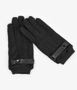 Femme Bosanova Gants | Gants noirs avec poils intérieurs