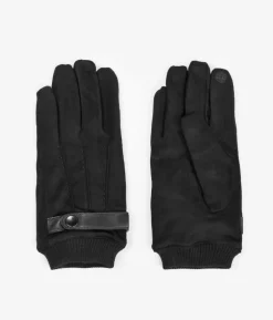Femme Bosanova Gants | Gants noirs avec poils intérieurs