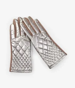 Femme Bosanova Gants | Gants rembourrés en bronze métallisé