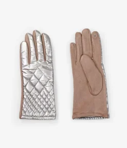 Femme Bosanova Gants | Gants rembourrés en bronze métallisé