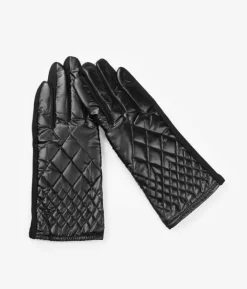 Femme Bosanova Gants | Gants rembourrés métallisés noirs