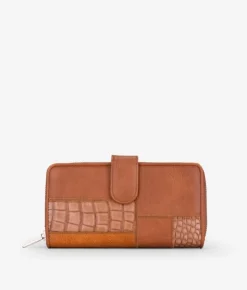 Femme Bosanova Portefeuilles | Grand portefeuille en cuir imprimé animal