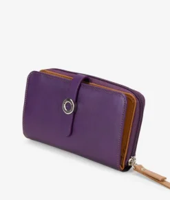 Femme Bosanova Portefeuilles | Grand portefeuille en cuir lilas