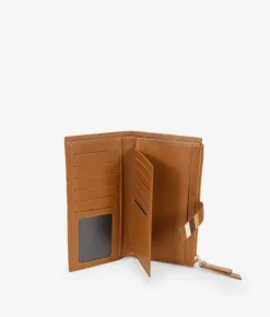 Femme Bosanova Portefeuilles | Grand portefeuille en cuir marron