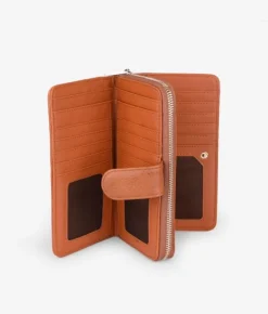 Femme Bosanova Portefeuilles | Grand portefeuille en cuir imprimé animal