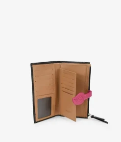 Femme Bosanova Portefeuilles | Grand portefeuille en cuir noir