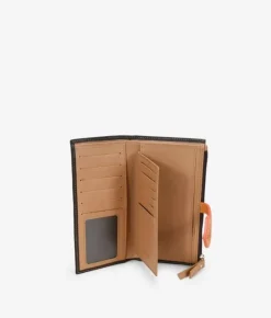 Femme Bosanova Portefeuilles | Grand portefeuille en cuir marron