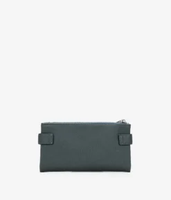 Femme Bosanova Portefeuilles | Grand portefeuille vert avec double fermeture éclair et logo
