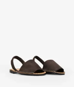 Bosanova Sandales Plates | Chaussures En Cuir | Housses en cuir plat marron