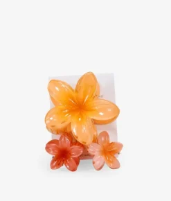 Femme Bosanova Accessoires Pour Cheveux | Lot de pinces à cheveux à fleurs jaunes
