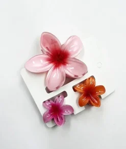 Femme Bosanova Accessoires Pour Cheveux | Lot de pinces à cheveux à fleurs roses