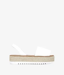 Bosanova Espadrilles | Sandales Spartiates | Manteau blanc avec de l'alfa