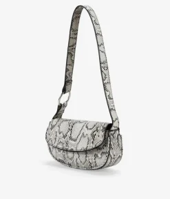 Bosanova Sac Minaudières | Sacs Porté Épaule | Mini sac bandoulière en peau de serpent avec rabat