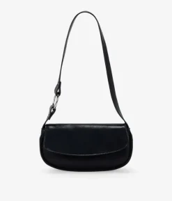Bosanova Sac Minaudières | Sacs Porté Épaule | Mini sac bandoulière noir à rabat