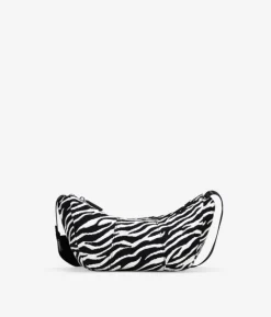 Bosanova Sacs À Bandoulière | Petits Sacs | Mini sac zèbre arrondi avec fermeture éclair
