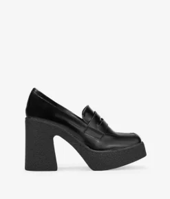 Bosanova Chaussures Et Mocassins | Plateformes | Mocassins à talons noirs