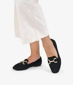 Bosanova Chaussures Et Mocassins | Mocassins plats noirs à boucle