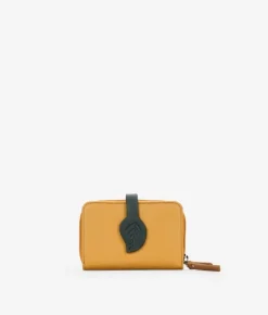 Femme Bosanova Portefeuilles | Petit portefeuille en cuir moutarde