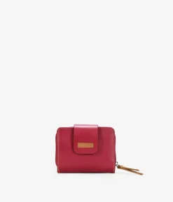 Femme Bosanova Portefeuilles | Petit portefeuille en cuir rouge à rabat