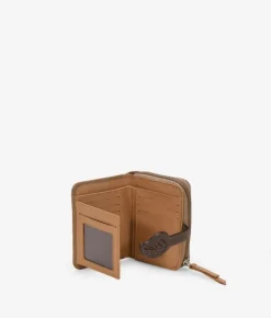 Femme Bosanova Portefeuilles | Petit portefeuille en cuir taupe