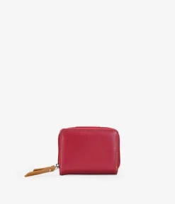 Femme Bosanova Portefeuilles | Petit portefeuille en cuir rouge à rabat