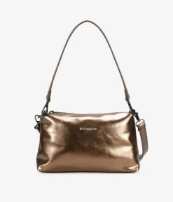 Bosanova Sacs À Bandoulière | Sacs Porté Épaule | Petit sac bandoulière bronze avec fermeture éclair