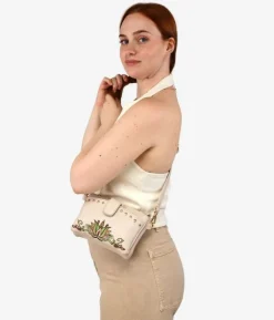 Bosanova Sacs À Bandoulière | Petits Sacs | Petit sac beige avec broderie