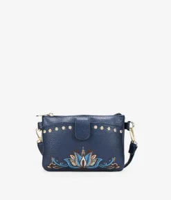 Bosanova Sacs À Bandoulière | Petits Sacs | Petit sac bleu avec broderie
