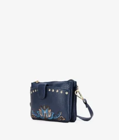 Bosanova Sacs À Bandoulière | Petits Sacs | Petit sac bleu avec broderie