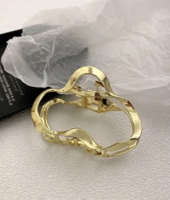 Femme Bosanova Accessoires Pour Cheveux | Pince à cheveux ovale dorée