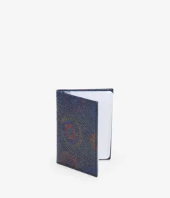 Femme Bosanova Portefeuilles | Porte-cartes en cuir bleu avec gravure