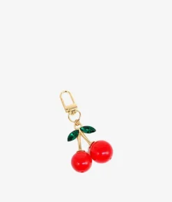 Bosanova Charms | Porte-clés métal cerise rouge