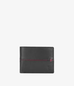 Homme Bosanova Porte-monnaie Homme | Portefeuilles | Portefeuille américain en cuir noir avec porte-monnaie