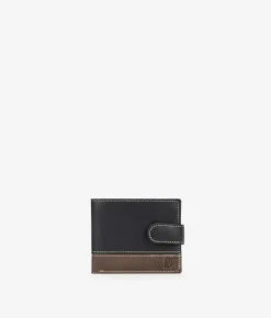 Homme Bosanova Portefeuilles | Portefeuille américain en cuir noir