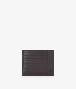 Homme Bosanova Portefeuilles | Portefeuille américain en cuir marron avec porte-monnaie