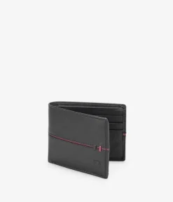 Homme Bosanova Portefeuilles | Portefeuille américain en cuir noir sans bourse
