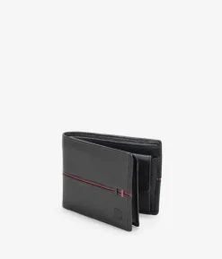 Homme Bosanova Porte-monnaie Homme | Portefeuilles | Portefeuille américain en cuir noir avec porte-monnaie