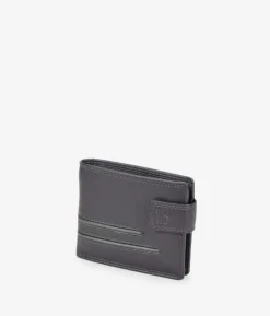 Homme Bosanova Porte-monnaie Homme | Portefeuilles | Portefeuille américain en cuir marron avec rabat et porte-monnaie